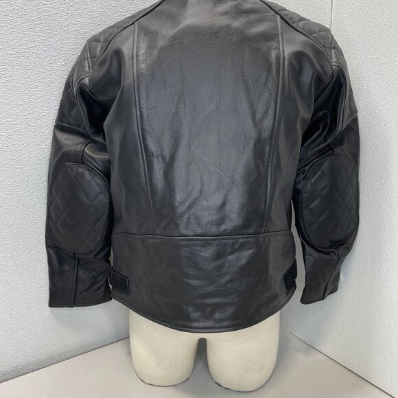 Born To Race Men's Leather Motorcycle Jacket • Size XL • Black - Picture 2 of 9